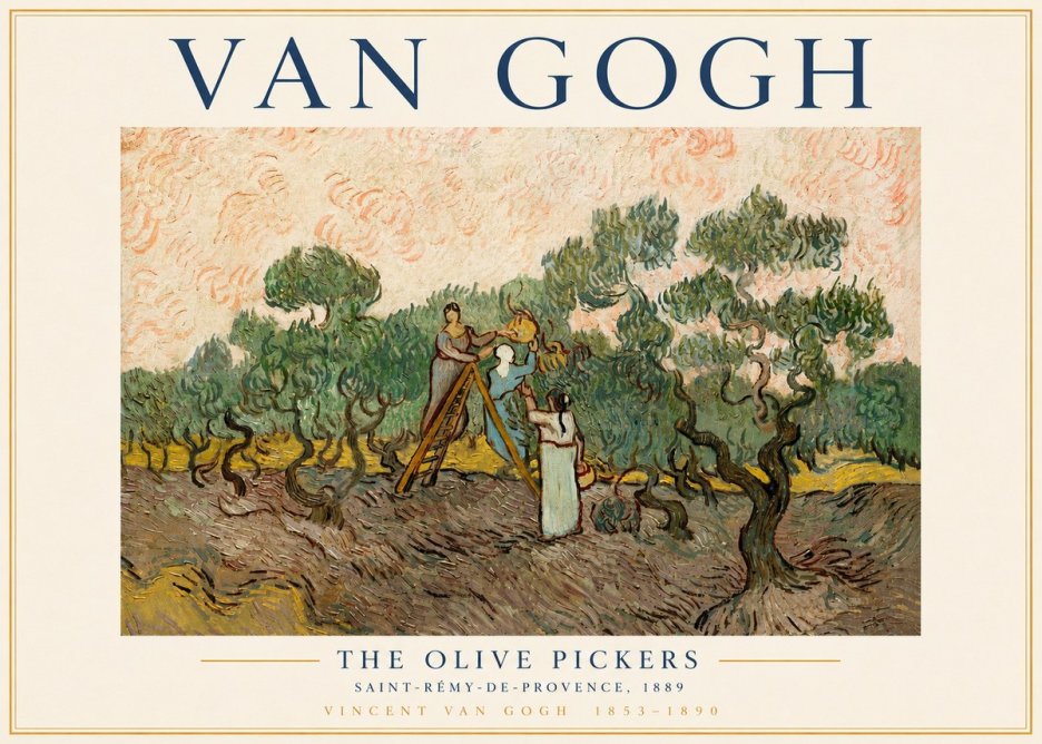 Van Gogh The Olive Pickers I No3 - Plakat