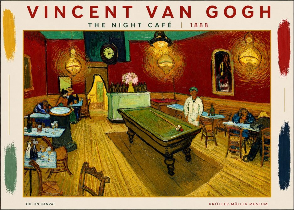 Van Gogh The Night Café II No4 - Plakat