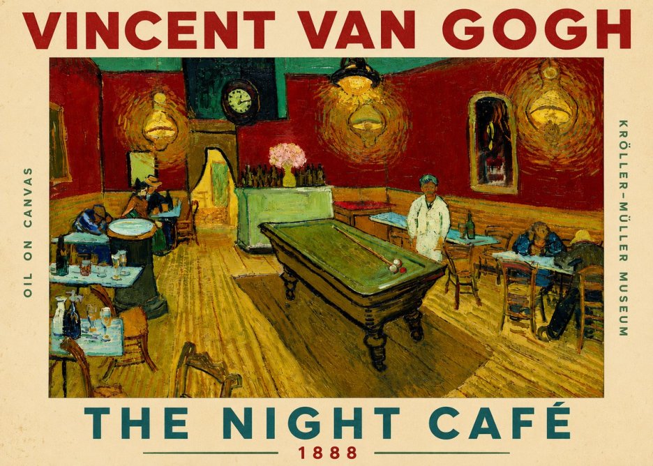 Van Gogh The Night Café II No5 - Plakat