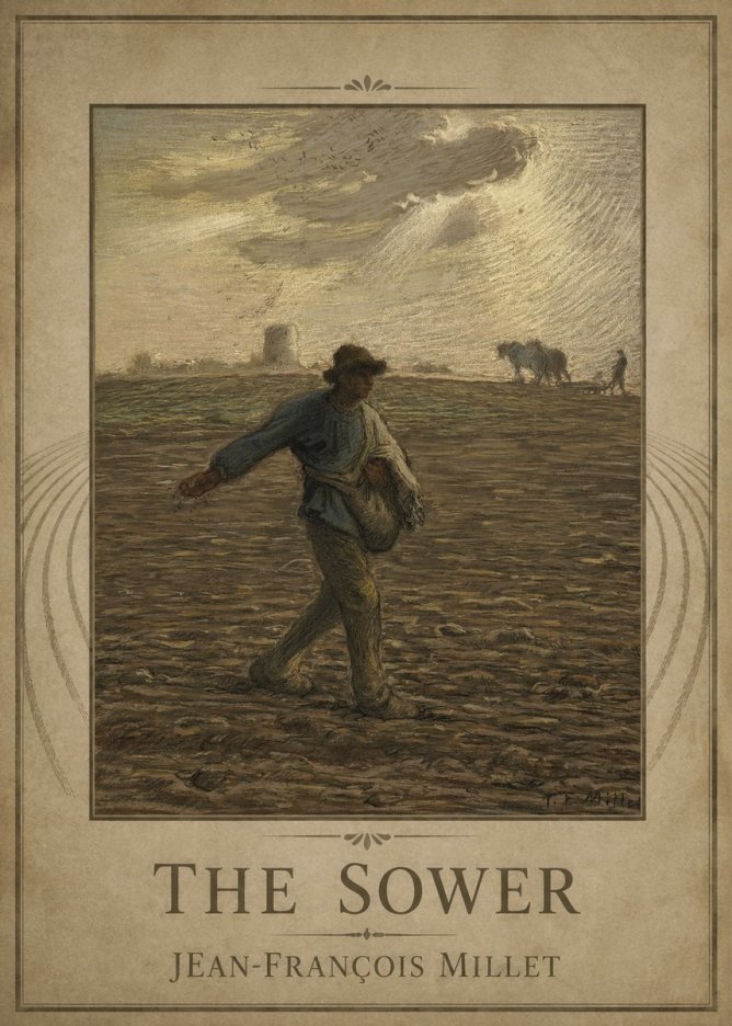 Jean-François Millet The Sower I No1 - Plakat