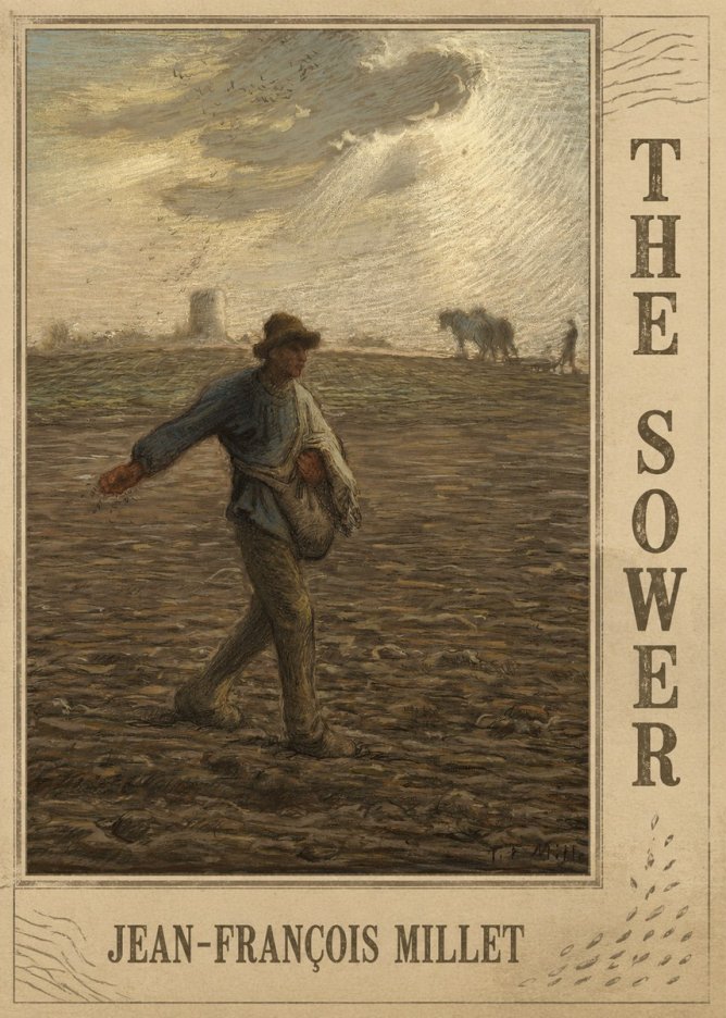 Jean-François Millet The Sower I No3 - Plakat