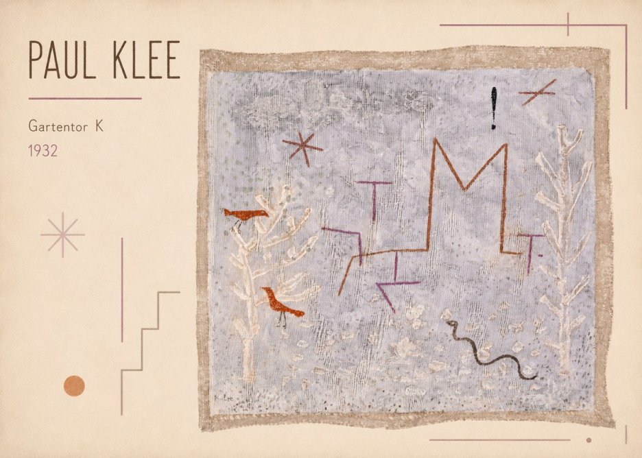 Paul Klee Gartentor K No1 - Plakat