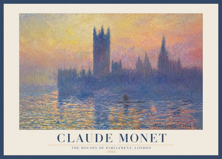 Monet The Houses of Parliament, London II No3 - Plakat