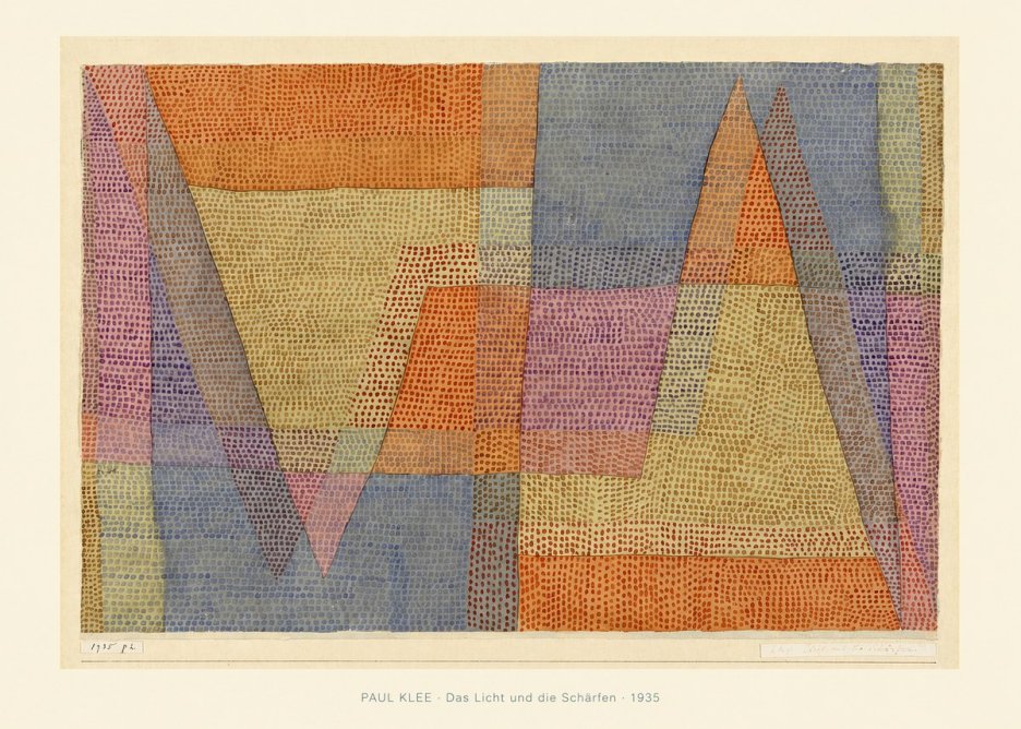 Paul Klee Das Licht Und Die Schärfen No6 - Plakat
