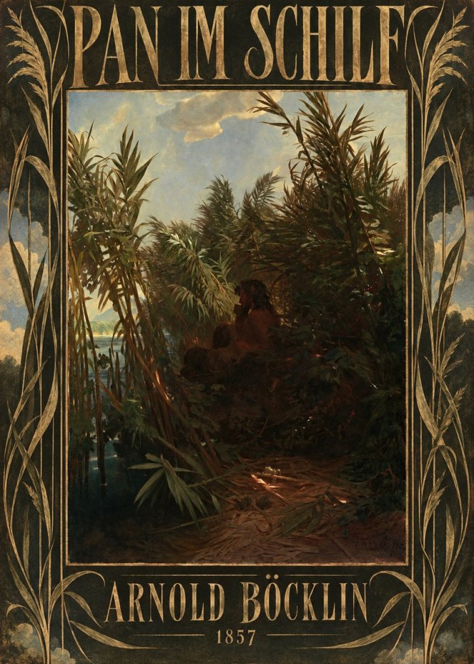 Arnold Böcklin Pan Im Schilf No5 - Plakat