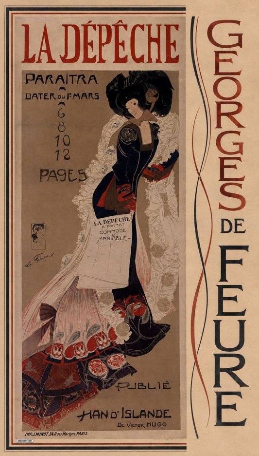 Georges de Feure La Dépêche - Han D'islande No5 - Plakat
