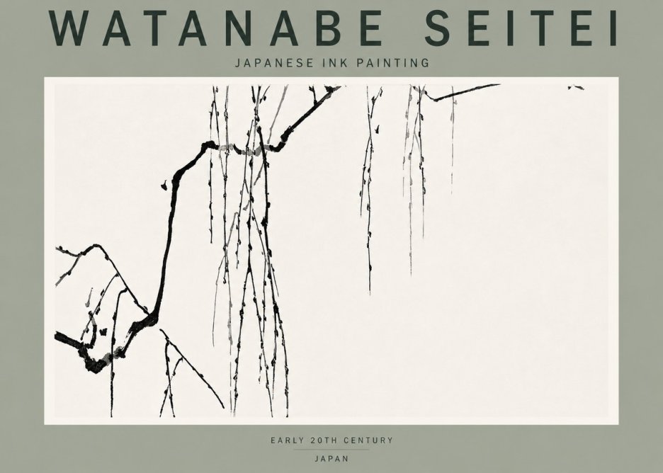 Watanabe Seitei Willow Branches II No2 - Plakat