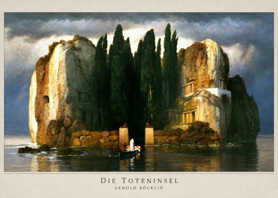 Arnold Böcklin Die Toteninsel II No2 - Plakat