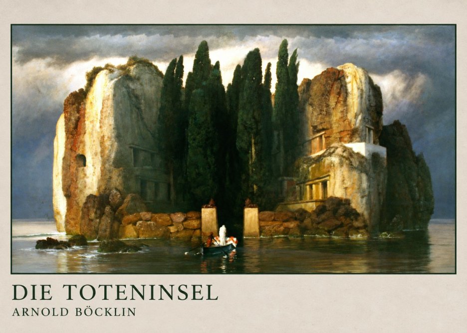 Arnold Böcklin Die Toteninsel II No4 - Plakat