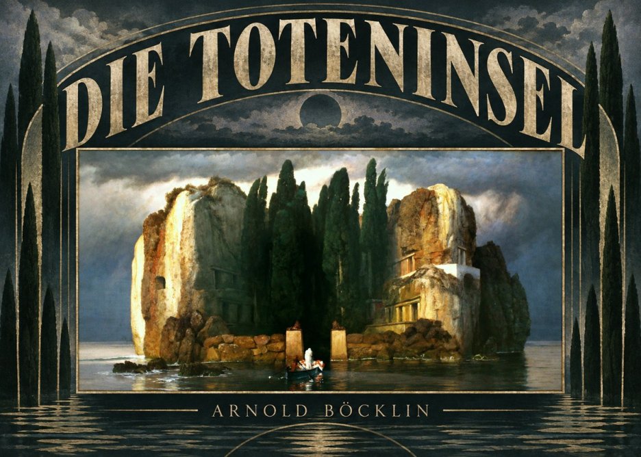 Arnold Böcklin Die Toteninsel II No6 - Plakat