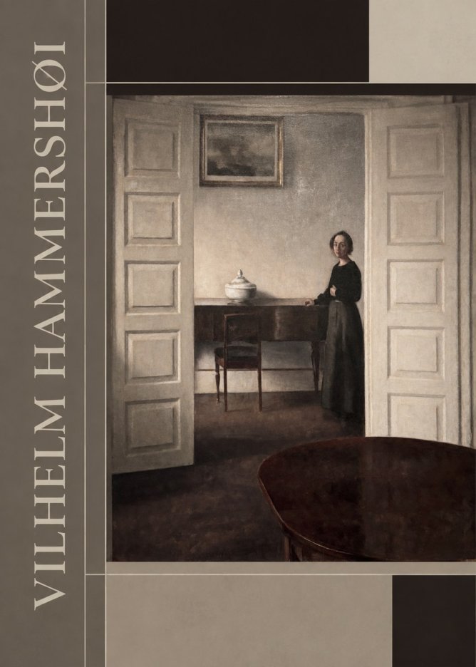 Vilhelm Hammershøi Interior with a Standing Woman No2 - Plakat