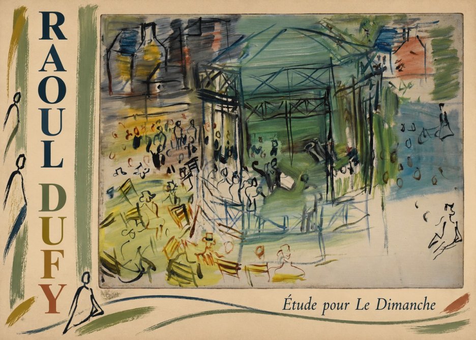 Raoul Dufy Étude Pour Le Dimanche No2 - Plakat