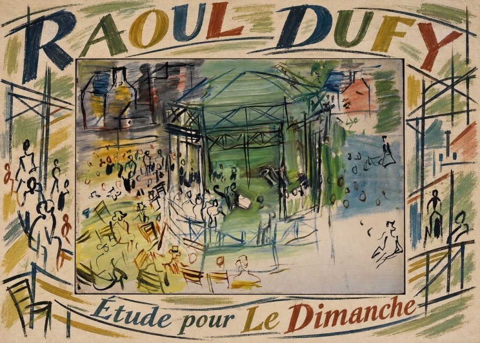 Raoul Dufy Étude Pour Le Dimanche No5 - Plakat