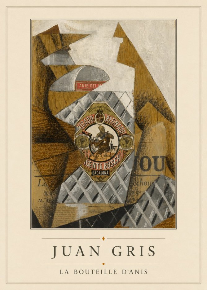 Juan Gris La Bouteille D'anis No4 - Plakat