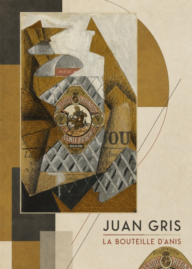 Juan Gris La Bouteille D'anis No6 - Plakat