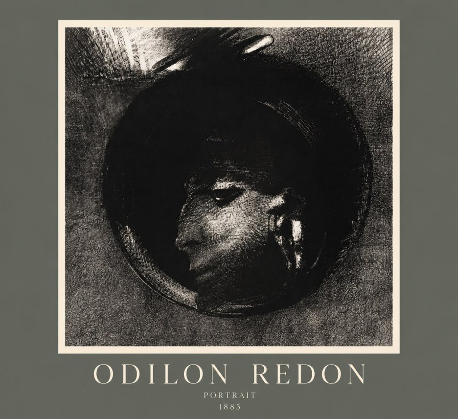 Odilon Redon Portrait No2 - Plakat