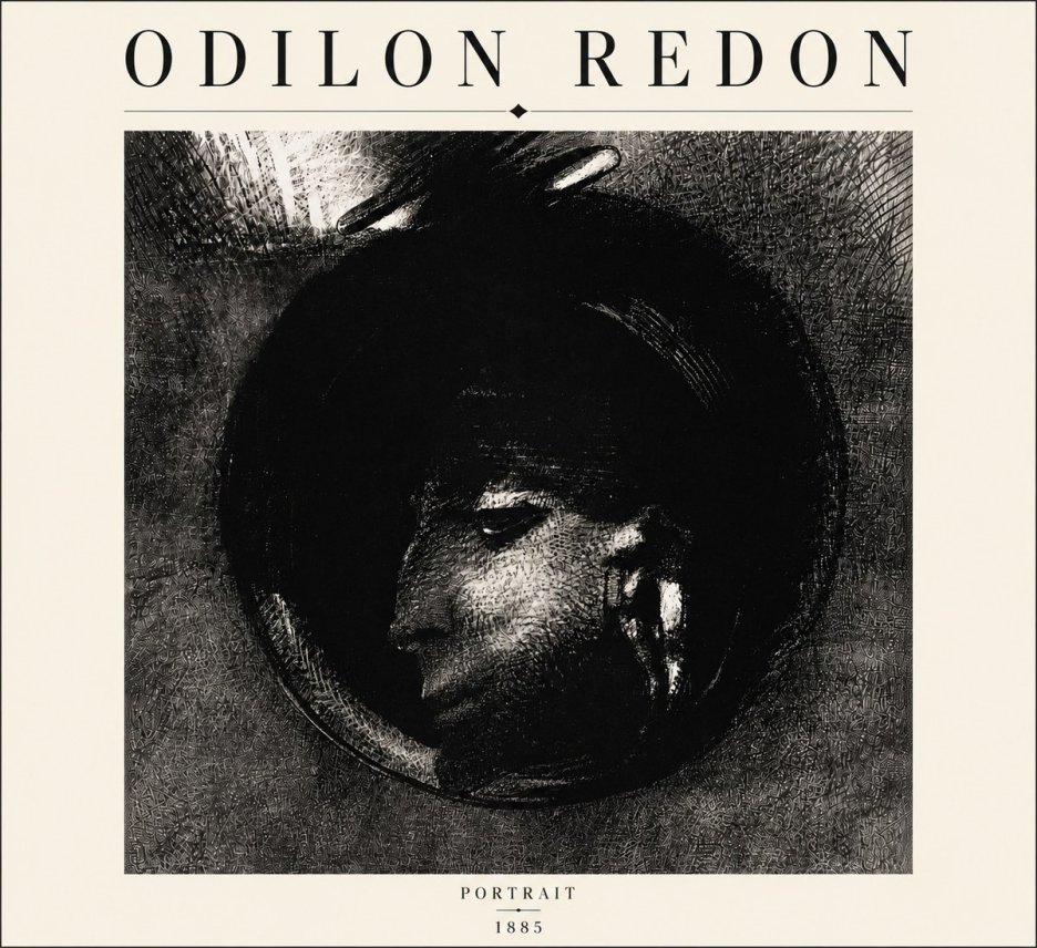 Odilon Redon Portrait No6 - Plakat