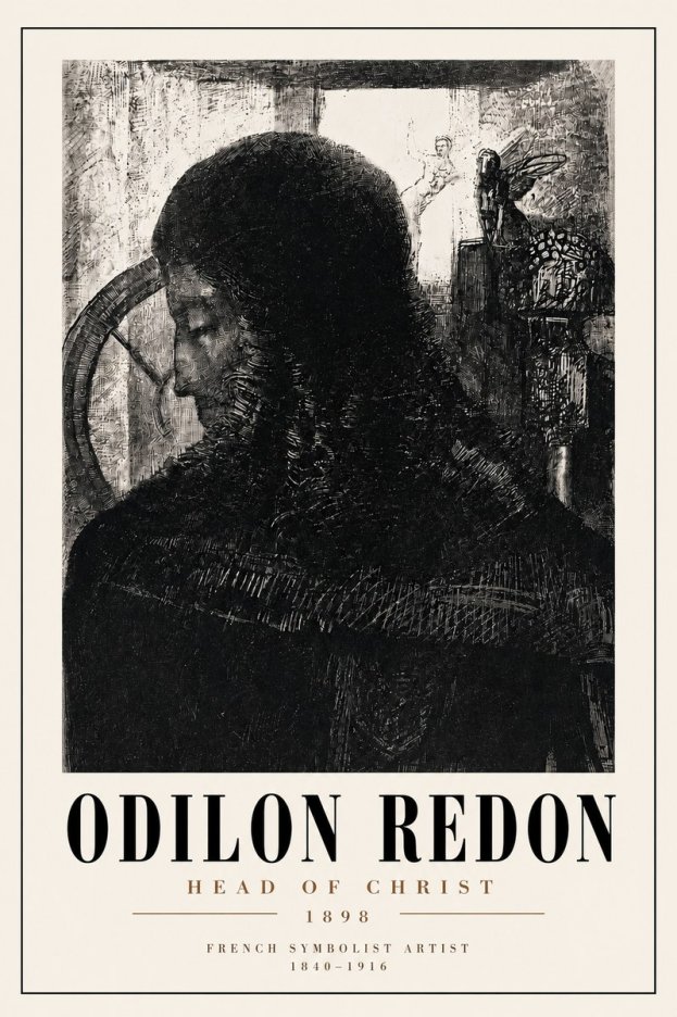 Odilon Redon Head of Christ II No4 - Plakat