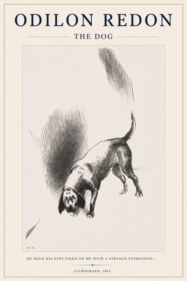 Odilon Redon The Dog No3 - Plakat