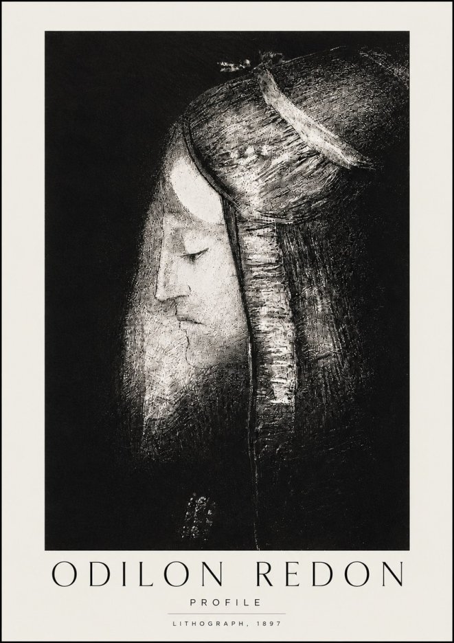 Odilon Redon Profile No4 - Plakat