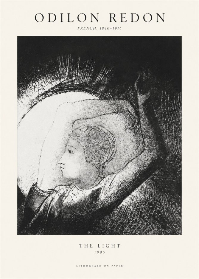 Odilon Redon The Light No1 - Plakat