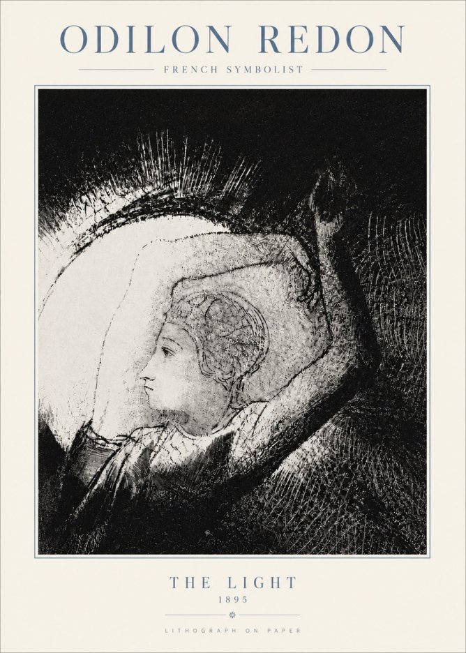 Odilon Redon The Light No5 - Plakat