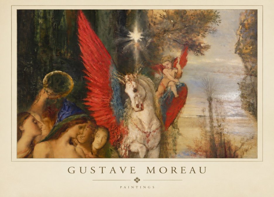 Gustave Moreau Pegasus No3 - Plakat