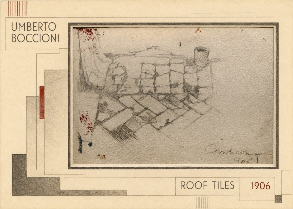 Umberto Boccioni Roof Tiles No2 - Plakat