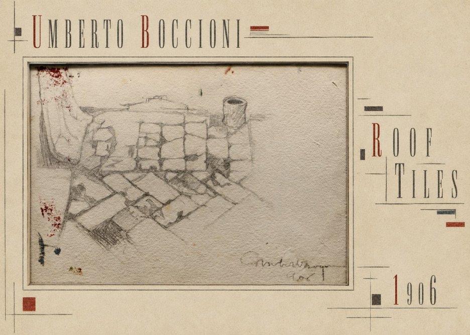 Umberto Boccioni Roof Tiles No5 - Plakat