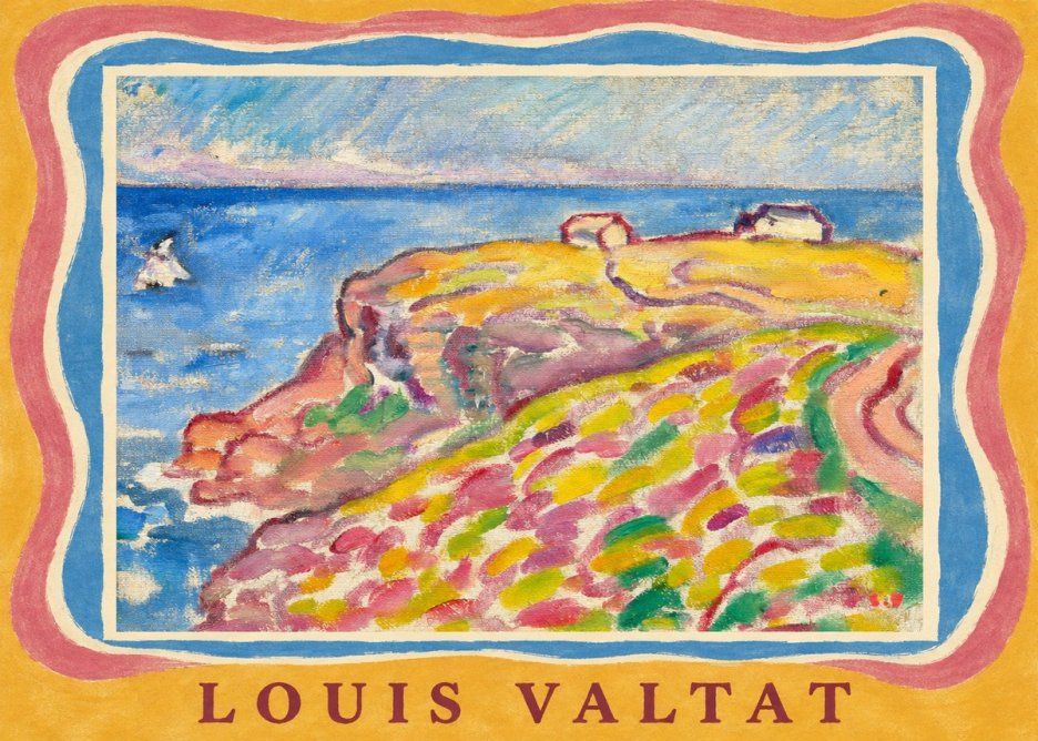 Louis Valtat Coastal Landscape with Bather No3 - Plakat