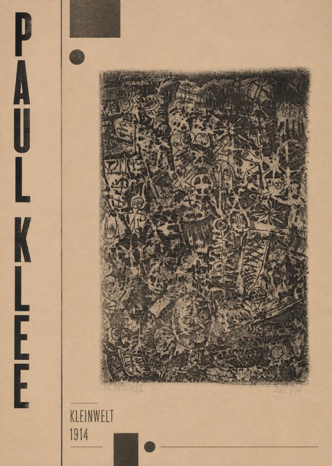 Paul Klee Kleinwelt No3 - Plakat