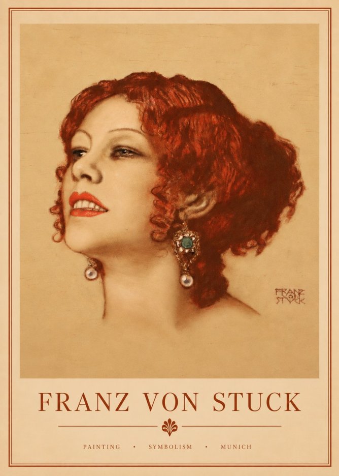 Franz von Stuck Medusa No3 - Plakat