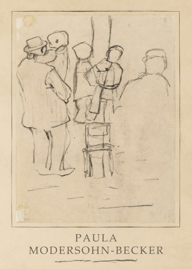 Paula Modersohn-Becker Studies of Figures No3 - Plakat
