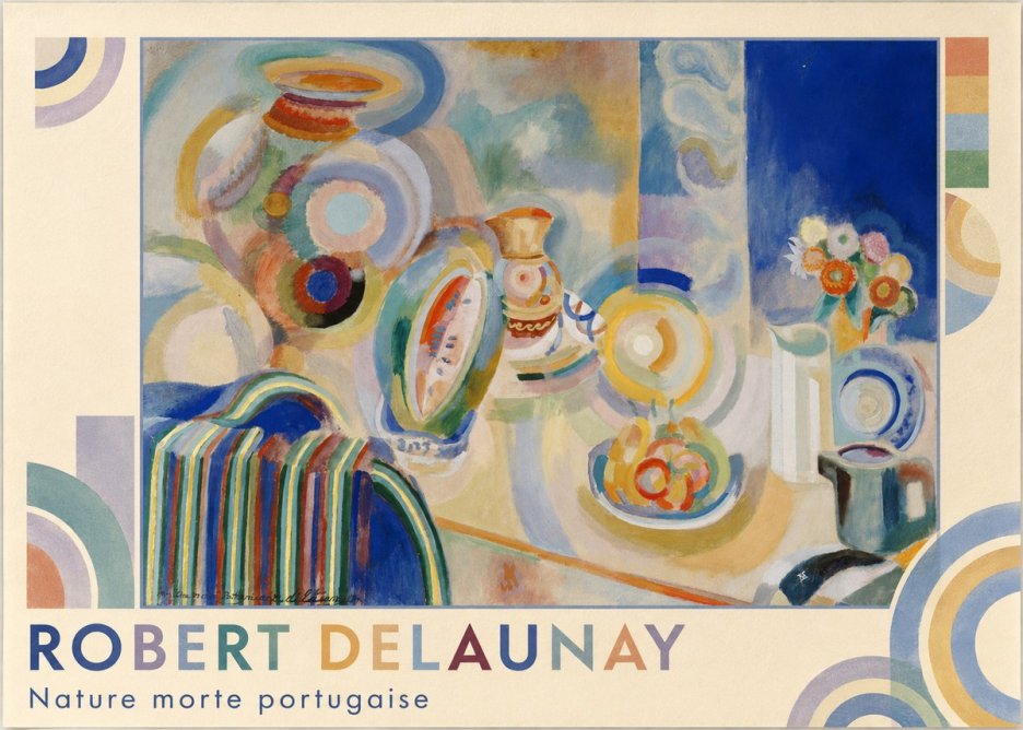 Robert Delaunay Nature Morte Portugaise No1 - Plakat