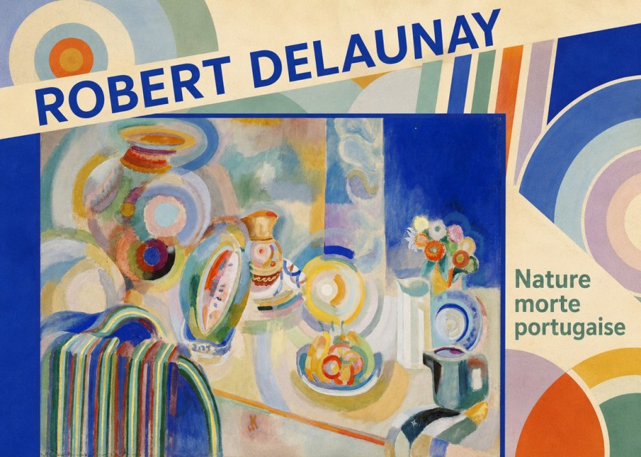Robert Delaunay Nature Morte Portugaise No5 - Plakat