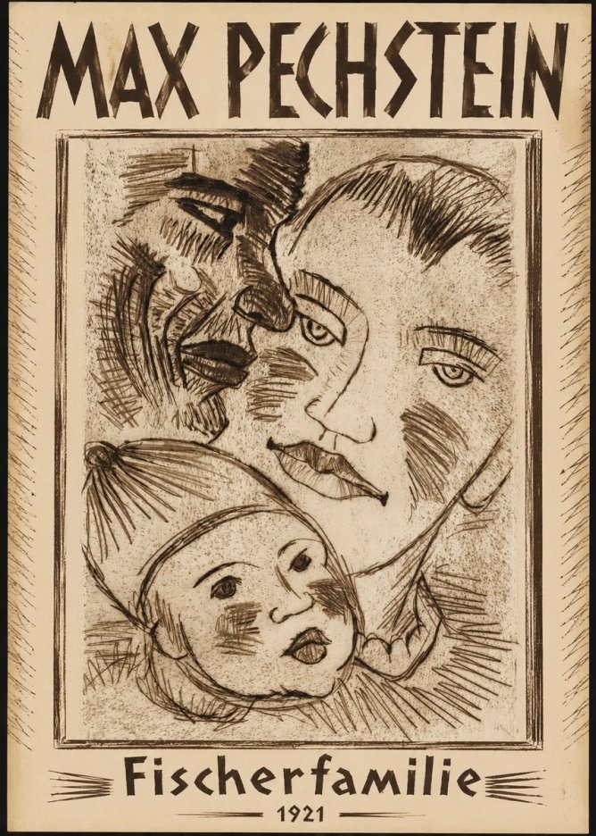 Max Pechstein Fischerfamilie No1 - Plakat
