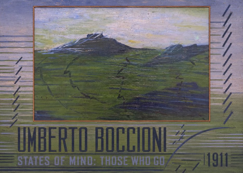 Umberto Boccioni States of Mind: Those Who Go No3 - Plakat