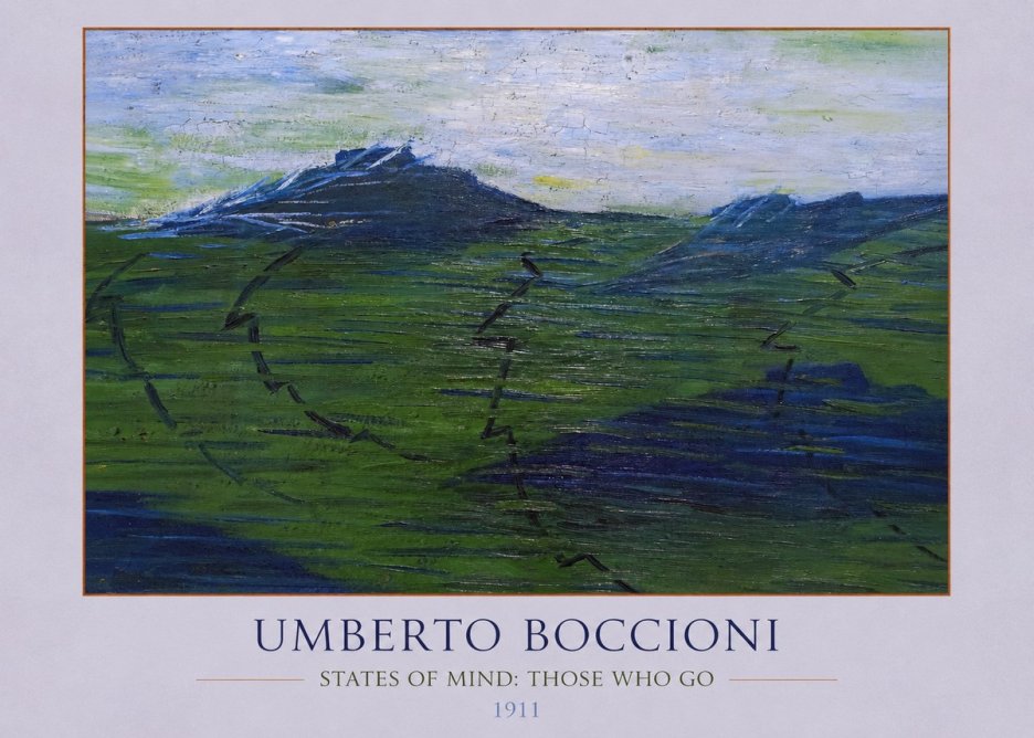 Umberto Boccioni States of Mind: Those Who Go No4 - Plakat