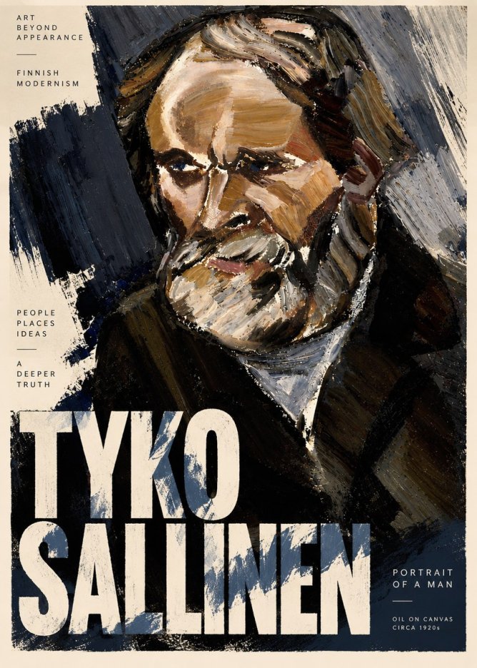 Tyko Sallinen Portrait of a Man III No3 - Plakat