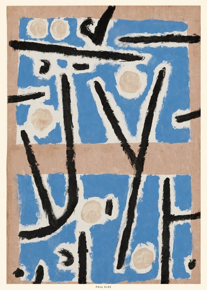 Paul Klee Abstract Geometric Composition No6 - Plakat