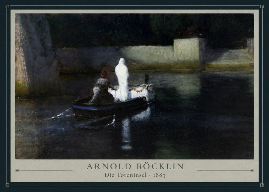 Arnold Böcklin Die Toteninsel III No3 - Plakat