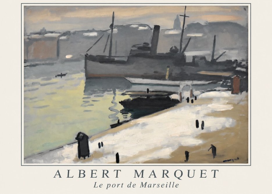Albert Marquet Le Port De Marseille I No1 - Plakat