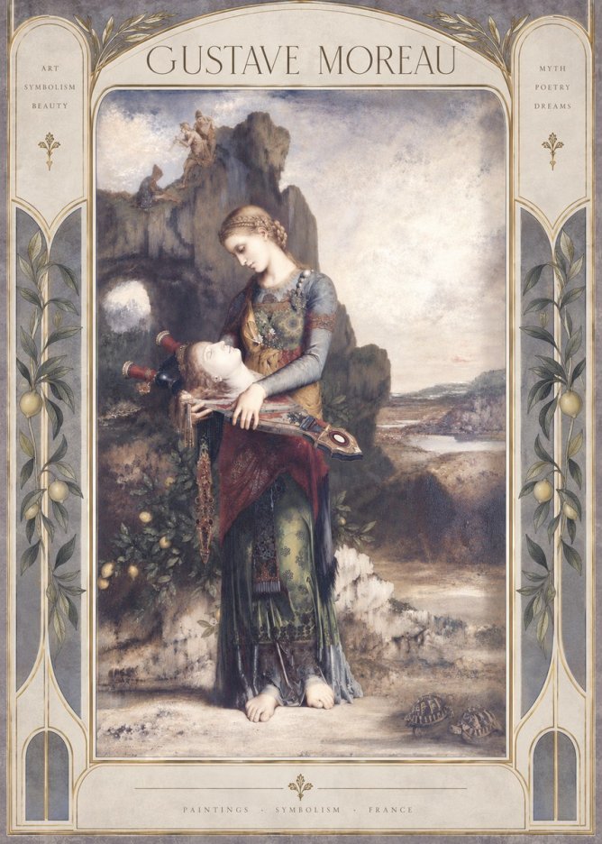 Gustave Moreau Salome with the Head of John the Baptist No6 - Plakat