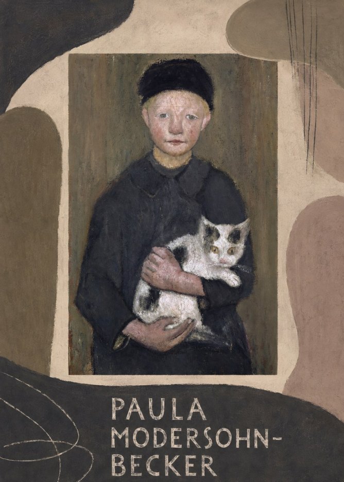Paula Modersohn-Becker Girl with Cat No3 - Plakat