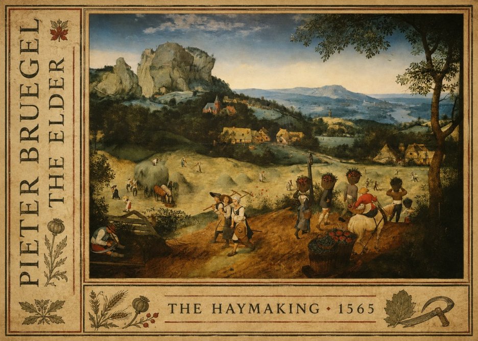 Pieter Bruegel The Haymaking No2 - Plakat