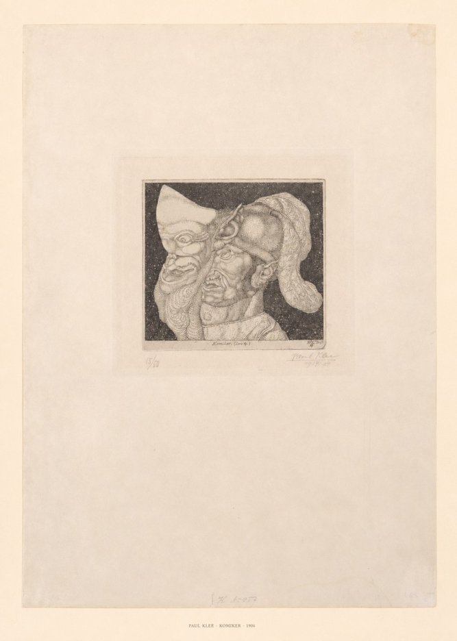 Paul Klee Komiker No6 - Plakat