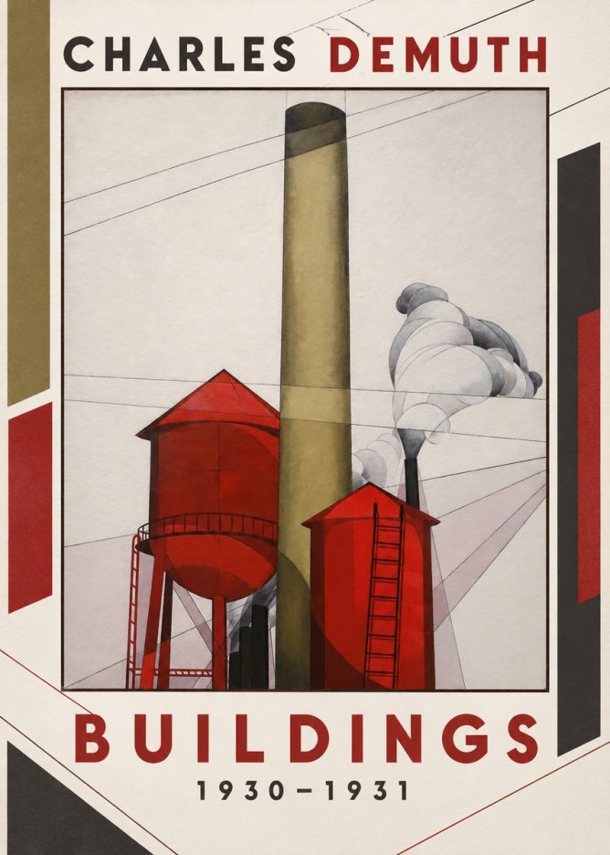 Charles Demuth Buildings No1 - Plakat