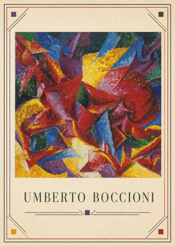Umberto Boccioni Umberto Boccioni I No3 - Plakat