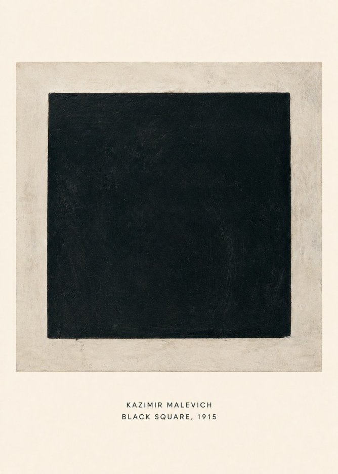 Kazimir Malevich Black Square No6 - Plakat