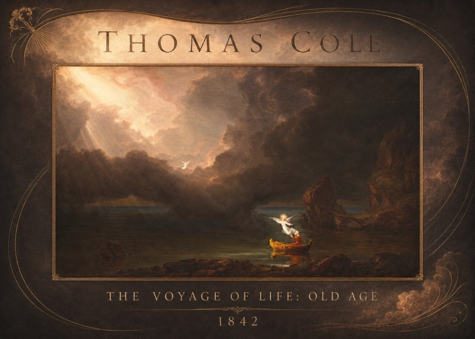 Thomas Cole The Voyage of Life: Old Age II No2 - Plakat